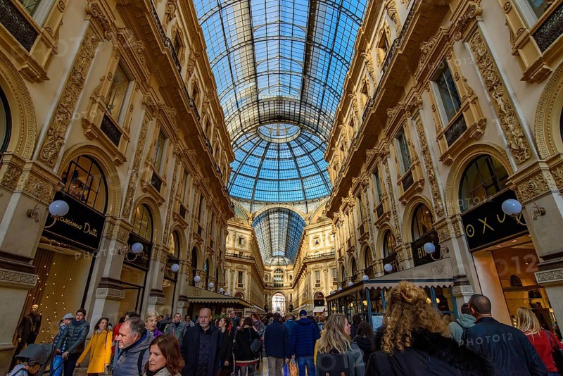 Galleria Vittorio Emanuele II in Milan, Italy's oldest shopping mall