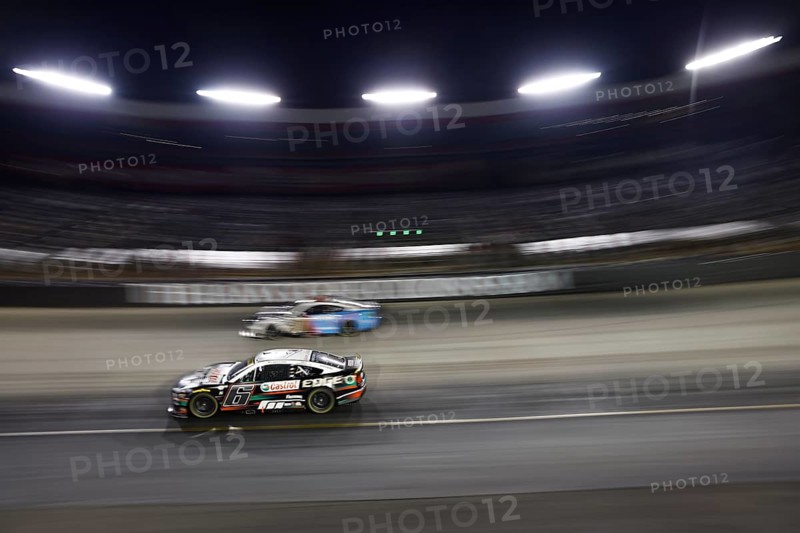 NASCAR Cup Series Driver, Brad Keselowski (6) races for the Bass Pro Shops Night Race at the Bristol Motor Speedway in Bristol TN