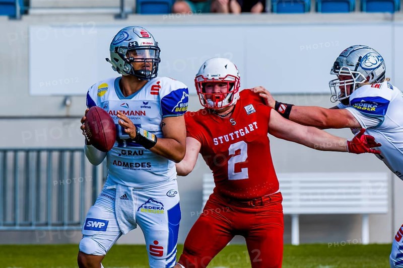 erima GFL2 / German Football League, Stuttgart Scopions vs. Pforzheim Wilddogs im Gazi-Stadion auf der Waldau Stuttgart am 10.Juni 2023 Deutschland
