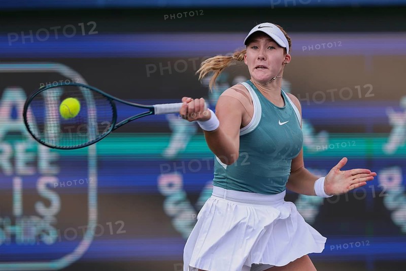 Mirra Andreeva, Dubai Duty Free Tennis Championships, Dubai, U.A.E. Tennis - Dubai Tennis Championships 2025 - Dubai - WTA 1000 - Dubai Duty Free Tennis Stadium - United Arab Emirates - 2025