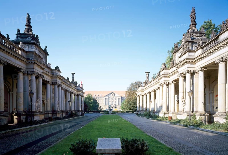 Berlin-Schöneberg, Kleistpark, former Kammergericht building/former Allied Control Council building and royal colonnades