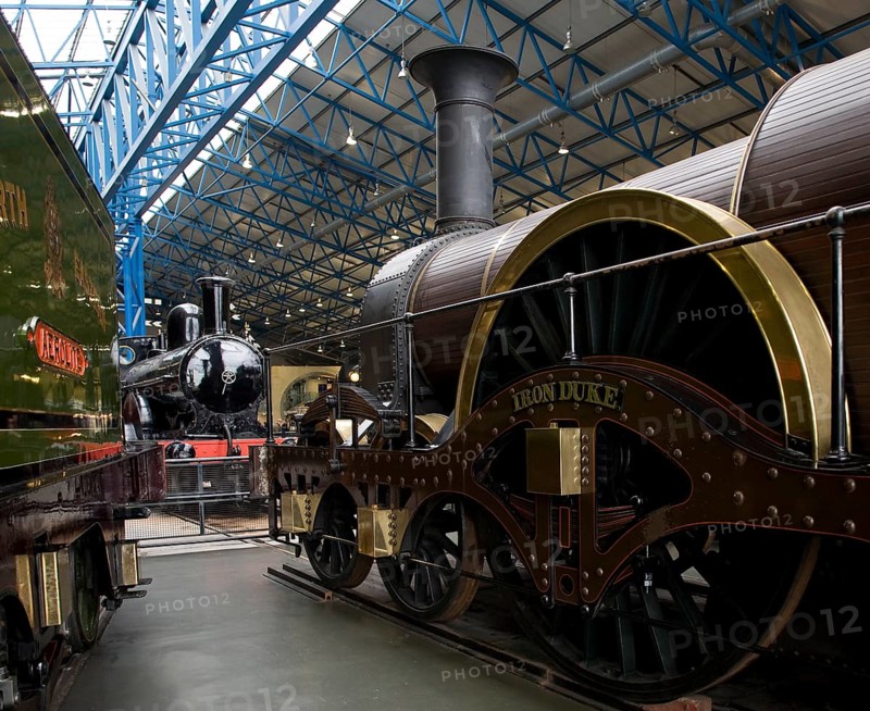 York National Railway Museum. Broad gauge locomotive Iron Duke. The National Railway Museum (NRM) in York is part of the British National Museum of Science and Industry and is a museum dedicated to the railway system - especially that of Great Britain. As railway technology was developed in Great Britain, its collection has an importance far beyond Great Britain