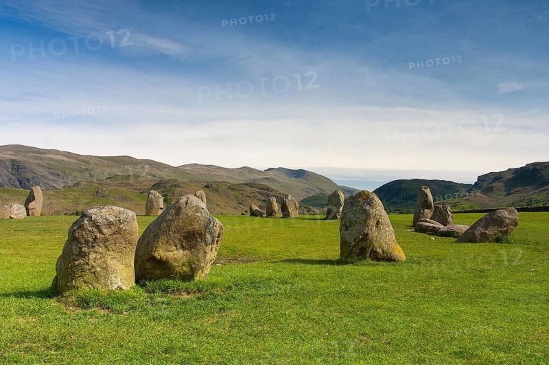 Castlerigg Stones Circle, famous mystic place in Keswick, Great Britain