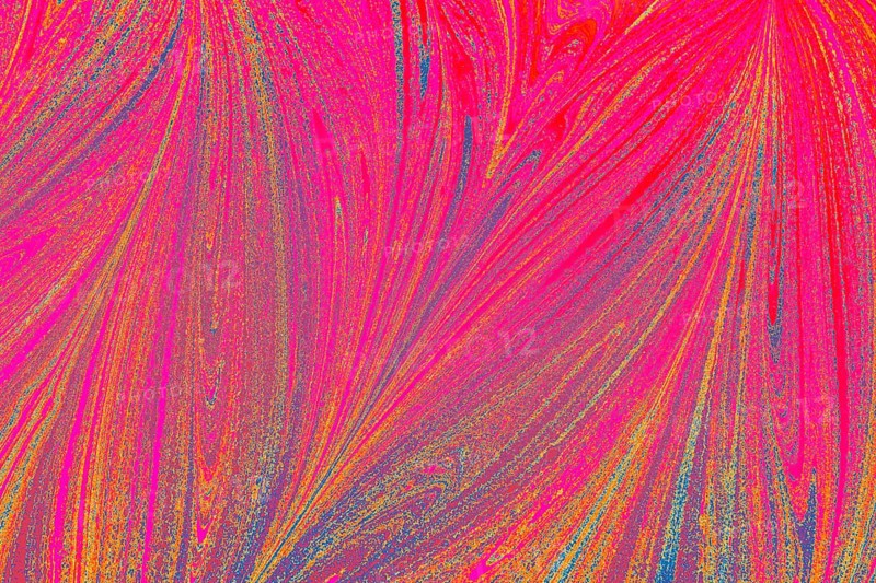 Beautiful abstract art of Ebru marbling painting techniques on water with acrylic paints