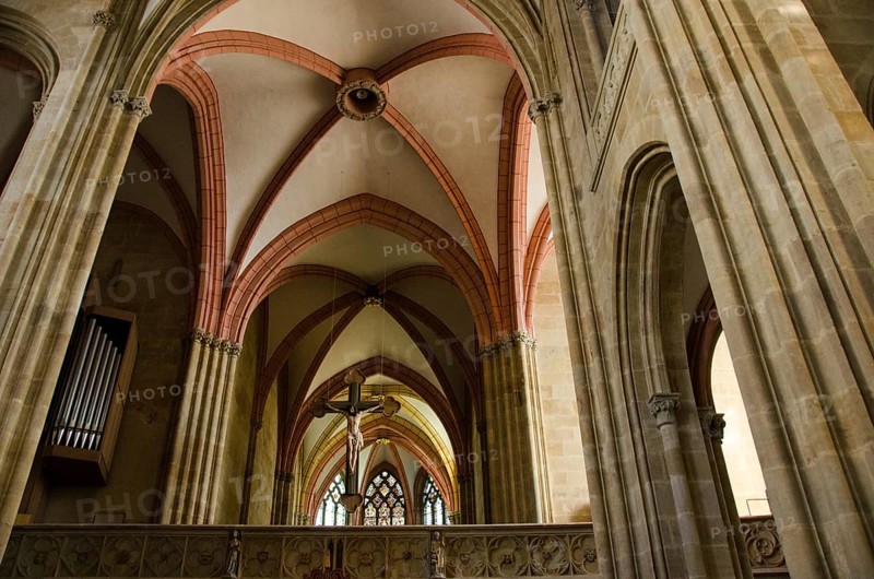 In the Dome of Meissen in Saxony, Germany from indoors, Meissen, Germany