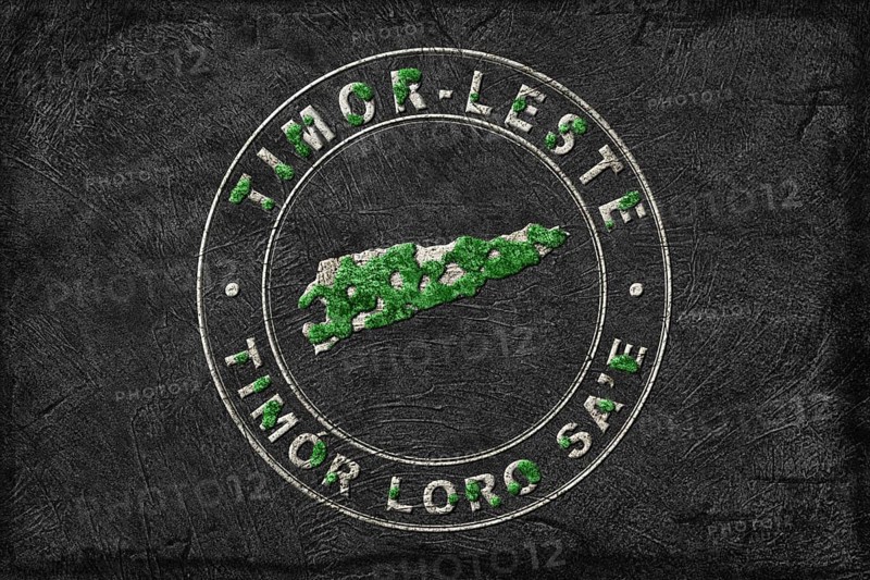 Map of Timor Leste Reforestation Green Agenda, Climate Message