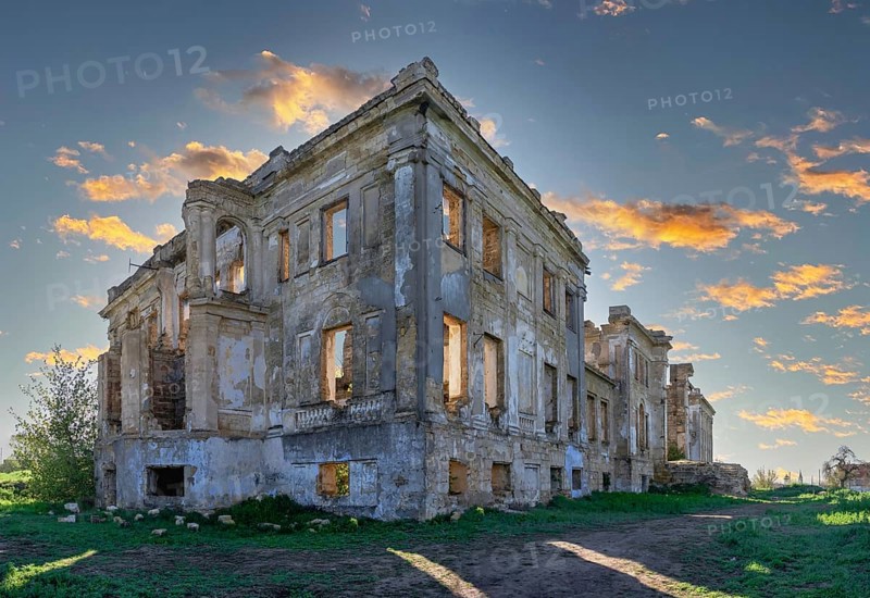 Abandoned Dubiecki manor or Wolf Man Pankejeff manor in Vasylievka village, Odessa region, Ukraine, Odessa, Ukraine
