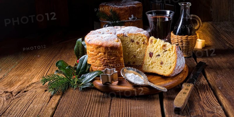 Eine köstliche echte italienische Mutter Weihnachten panettone