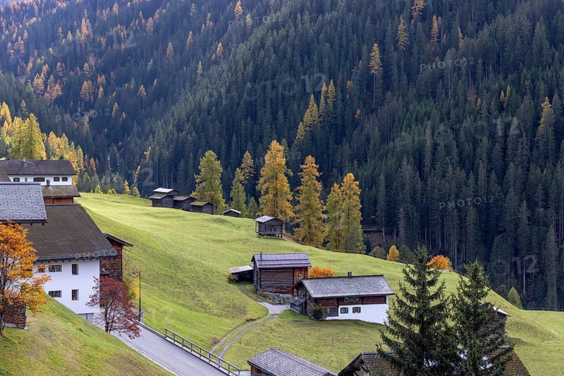 Settlement Monstein, Davos, Grisons, Switzerland