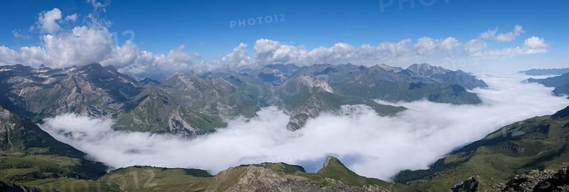Cirque de Gavarnie from Espuguettes refuge, Pyrenees National Park, Hautes-Pyrenees, France
