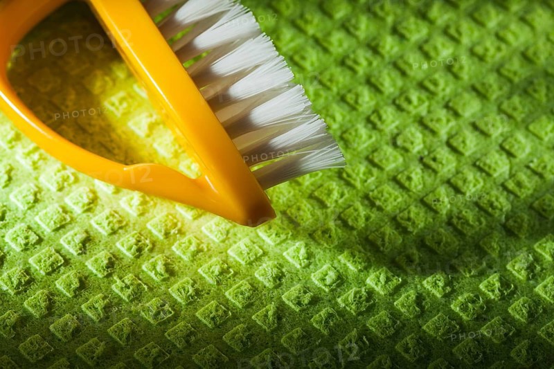 New plastic brush on washcloth