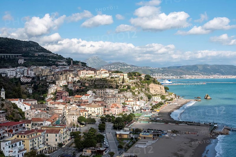 Beautiful view on Vietri Sul Mare at the Amalfi Coast, Southern Italy