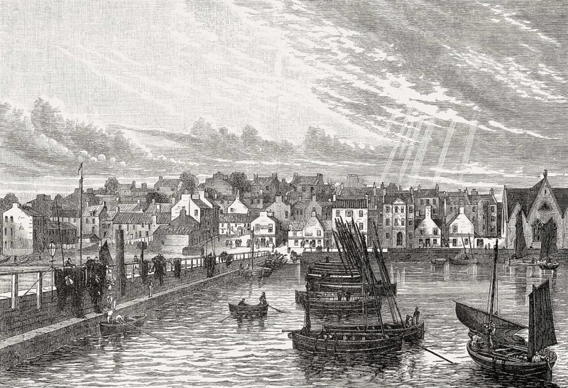 Newhaven, from the Pier, Edinburgh, Scotland, 19th century