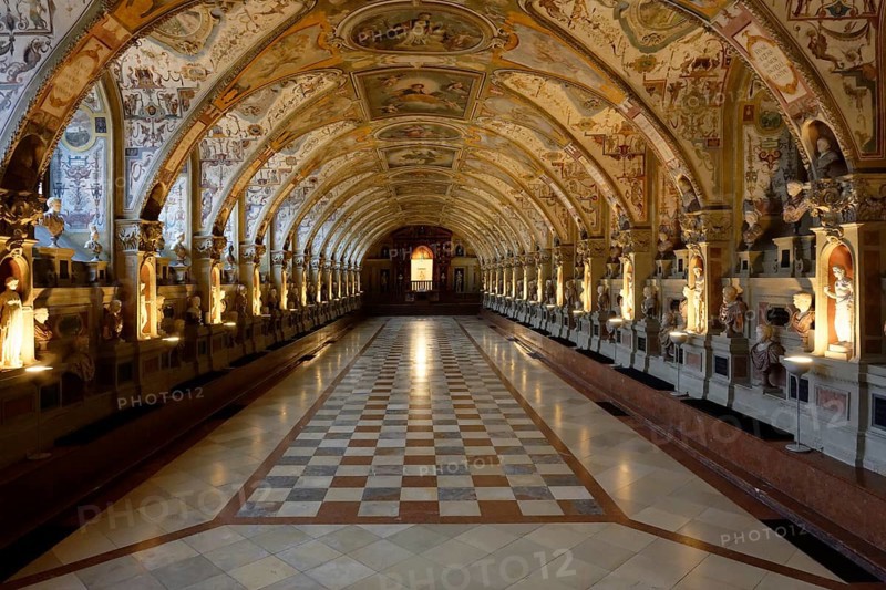 Interior view, Antiquarium, Residence, Graggenau, Munich, Bavaria, Germany
