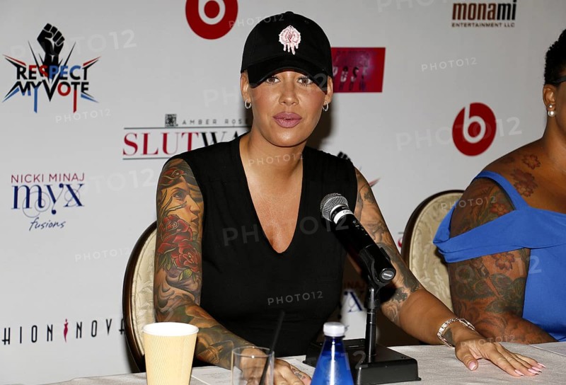 Amber Rose at the SlutWalk Festival Press Conference held at the Four Seasons Hotel in Beverly Hills, USA on September 29, 2016
