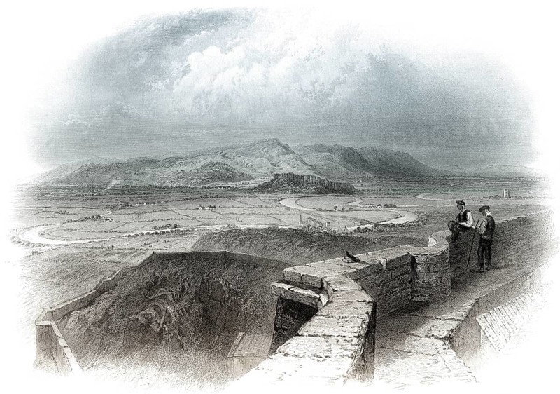 Blick von Stirling Castle, die Schlacht von Stirling