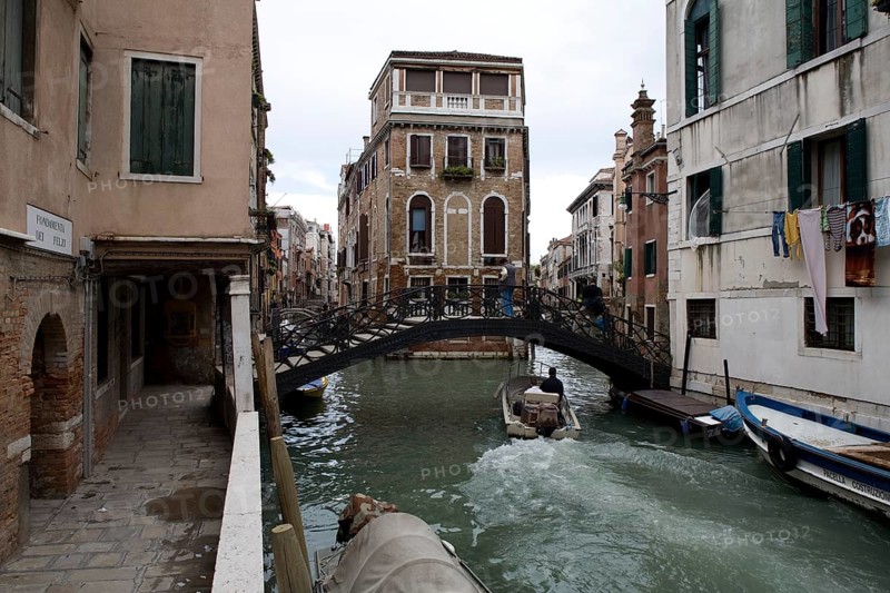 Venice, head building on the Rio di San Giovanni
