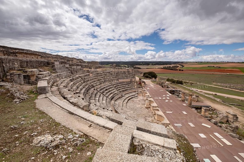 Teatro romano, parque arqueológico de Segóbriga, Saelices, Cuenca, Castilla-La Mancha, Spain