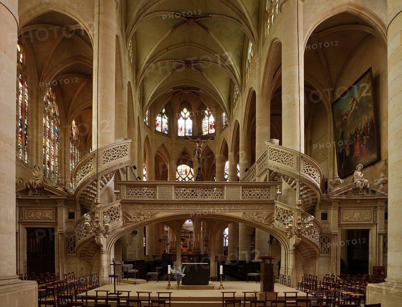 View to the east with Renaissance lanterns and spiral staircases, St., Sankt, Saint