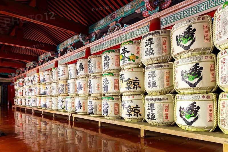 Sake vault is a traditional Japanese alcoholic drink. drinking a cup of sake in the temple meant an act of unity with higher powers. The temple and shrine of Nikko Tosho-gu