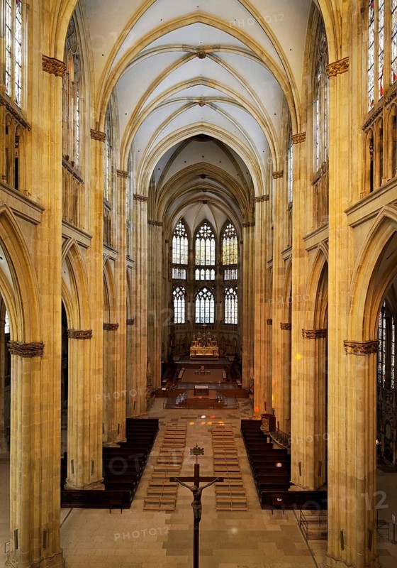 View from the west gallery to the east, St., Sankt, Saint