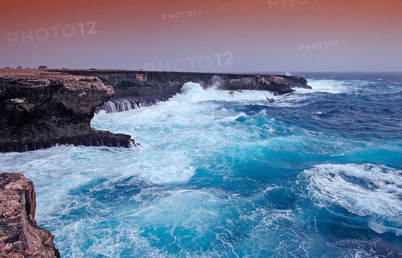 Storm on the coast, Netherlands Antilles, Bonaire, Caribbean, Caribbean Sea, Washington Slagbaai National Park, Supladó