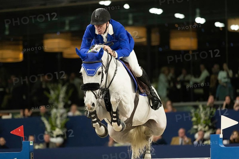 Juri Vrieling of Netherlands competes in 1.60m FEI Jumping World Cup at Jumping Amsterdam in Amsterdam, The Netherlands
