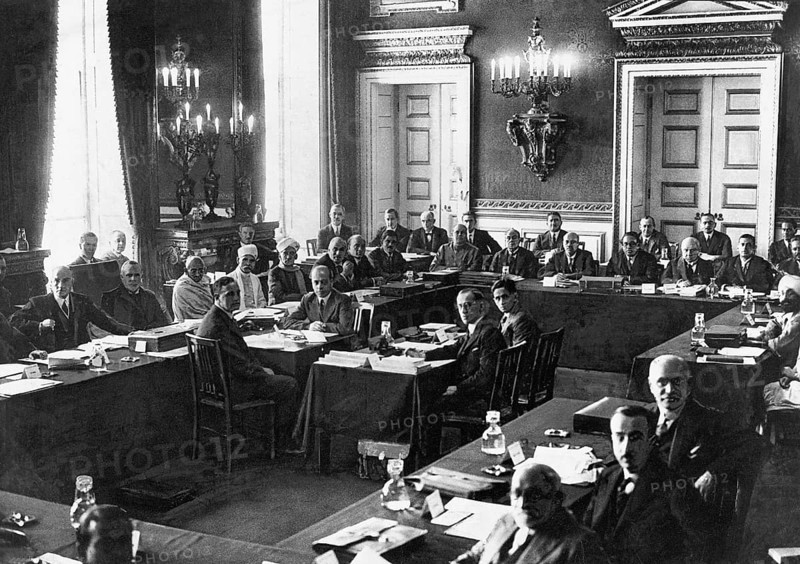 Mahatma Gandhi during the Second Round Table Conference at London, England, November 1931