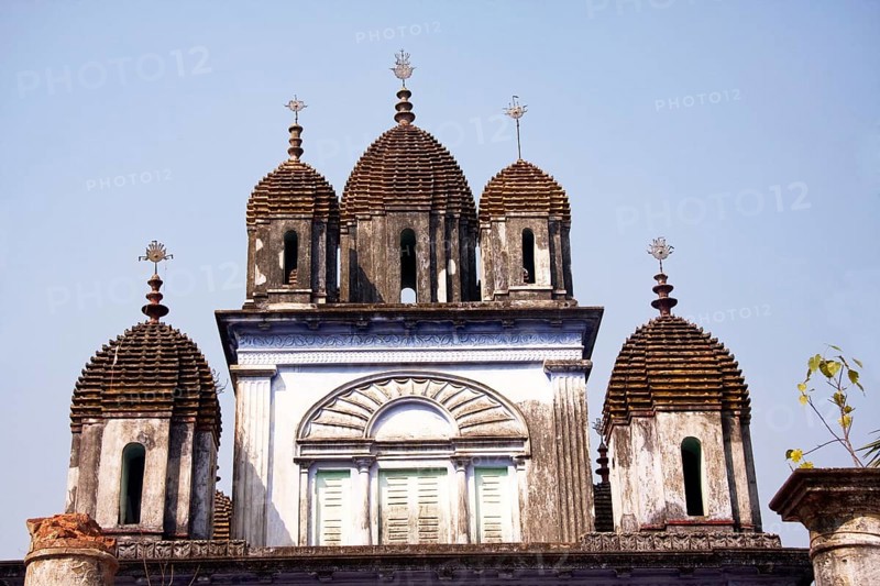 Kali temple built by sri jai nararan mitra in 1851 in baranagar, Calcutta, West Bengal, India