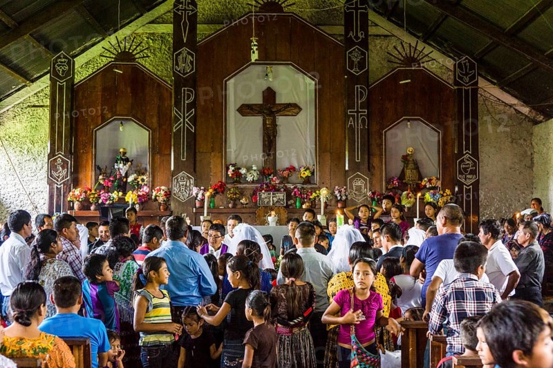 Celebration of community weddings in Lancetillo, La Parroquia, Reyna area, Quiche, Guatemala, Central America