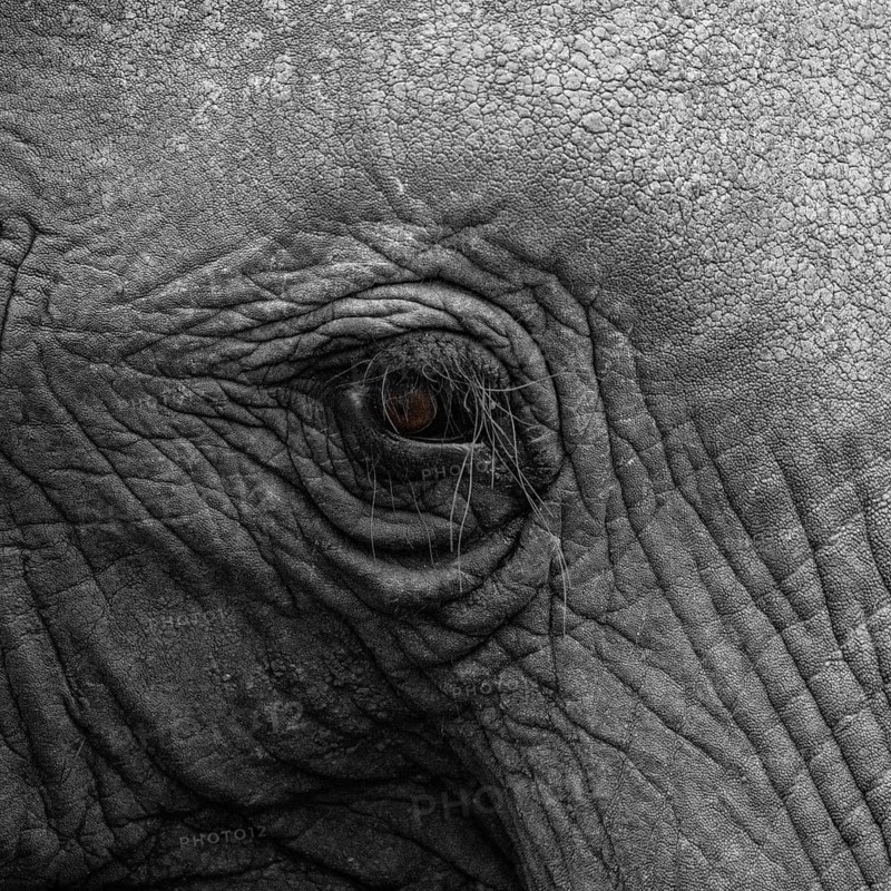Elephantidae, detail, Kruger National Park, South Africa