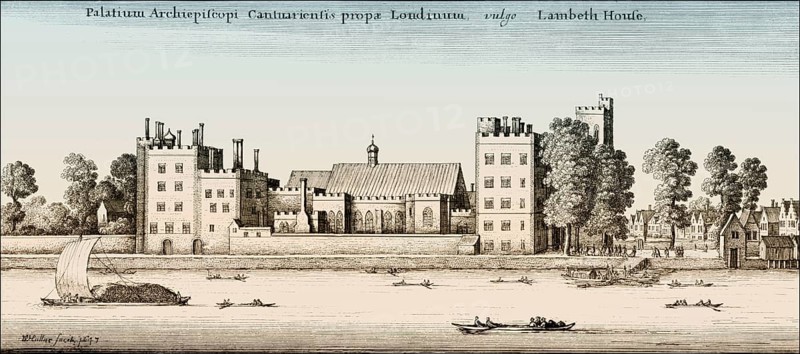 Lambeth Palace, London, UK, after Hollar, 1647