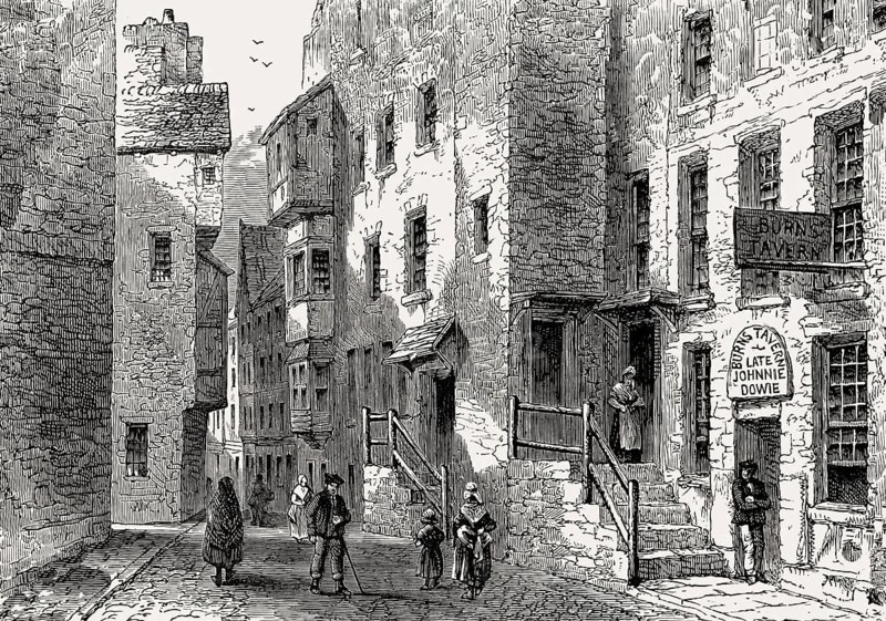 John Dowie's Tavern in Libberton's Wynd, Edinburgh, Scotland, 19th century