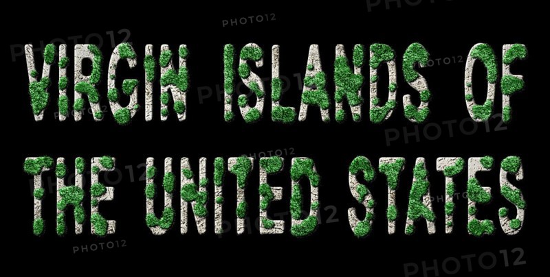 Virgin Islands US Reforestation and Climate Message, Sustainable Green Typography, Green Agenda