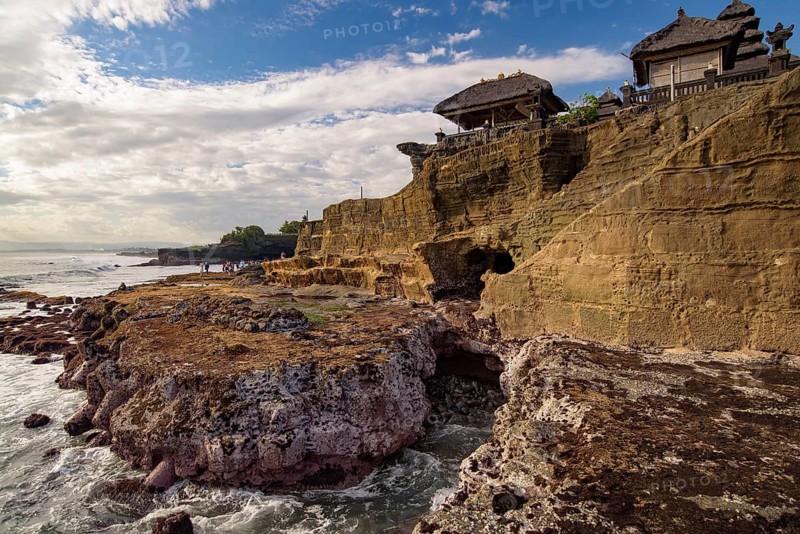 Tanah Lot, a rock formation in Bali Island, Indonesia