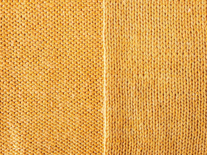 Orange knitted Jersey as a textile background