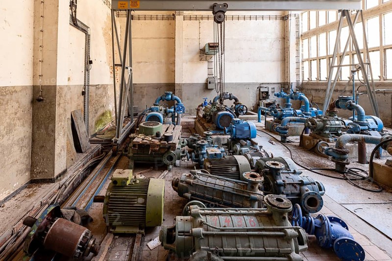 Waterworks machine hall Lost Places