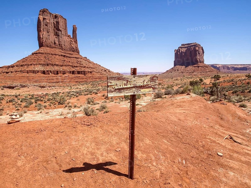 Landscape of the ancient rocks. Monument Valley, Arizona