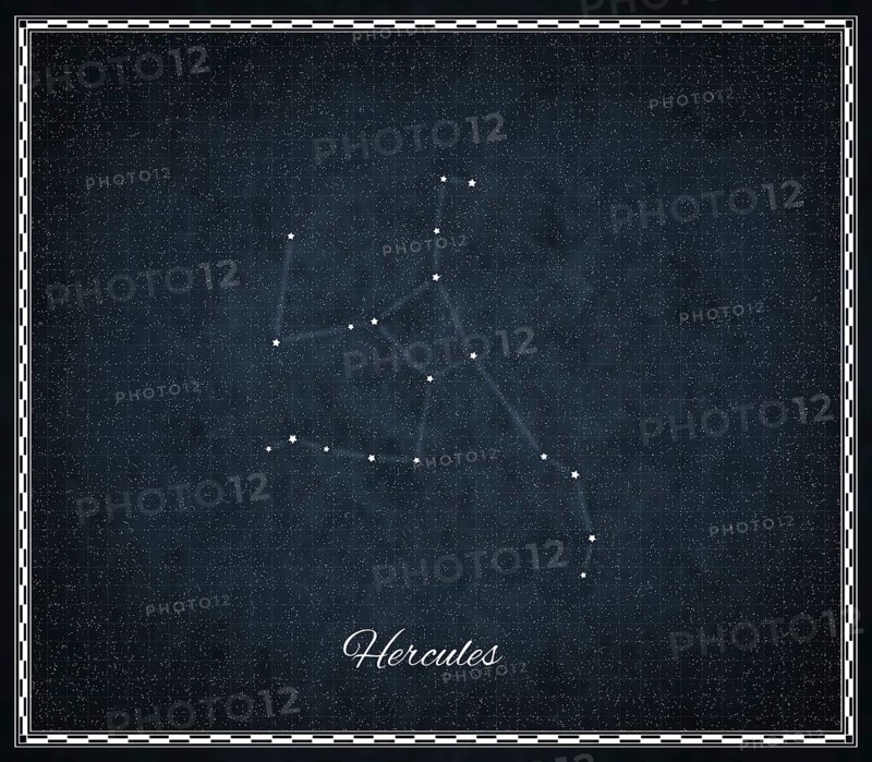 Hercules star constellation, Night sky, Cluster of stars, Deep space, Celestial Strongman, Strongman constellation