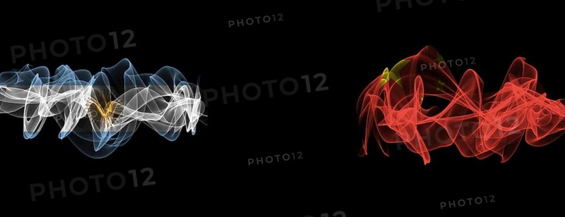 Flags of Argentina and China on Black background, Argentina vs China Smoke Flags