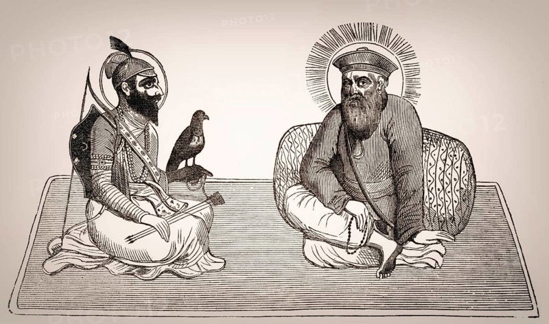 Guru Nanak, together with Guru Gobind Singh, founder of Sikhism