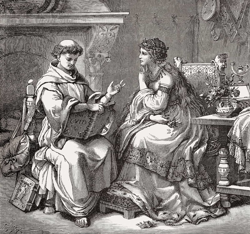 Burchard III and his second wife Hedwig, the foundress of the monastery of St. George