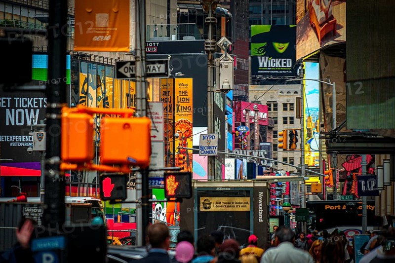 New York Times Square. Shooting Location: New York, Manhattan