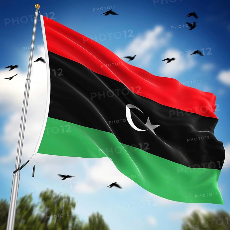 Flag of Libya, This is a computer generated and 3d rendered image