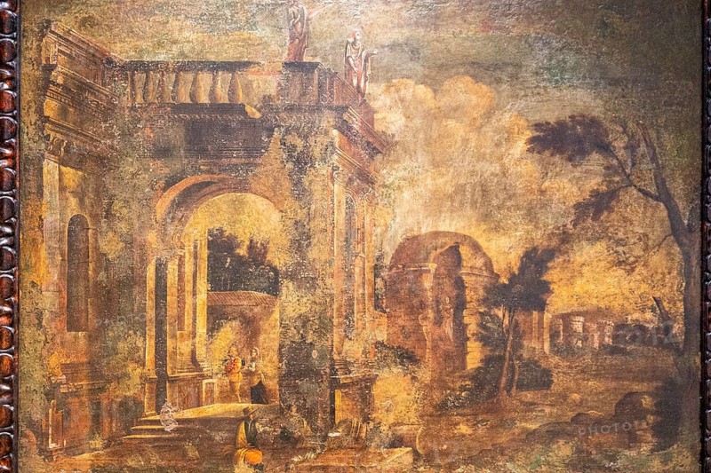Ruins, 18th century, oil on canvas, Pere Onofre Cotto, Can Puig, Palma, Mallorca, Balearic Islands, Spain