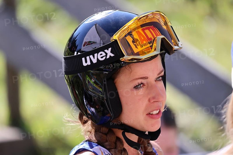 Juliane Seyfarth (WSC 07 Ruhla) at the COC Cup summer ski jumping Hinterzarten 2024