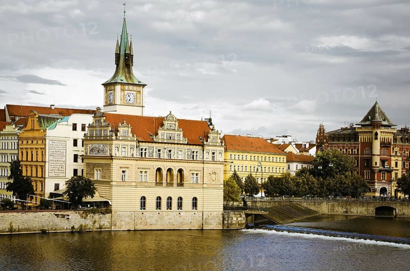 Prague's Ancient Architecture. View From The Charles Bridge. Prague, Czech Republic. Daugavpils, Latvia