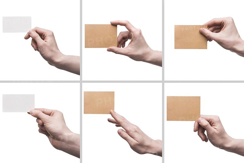 Crop hands with visiting cards. Resolution and high quality beautiful photo