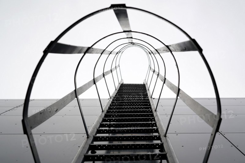 Fire escape on the gl