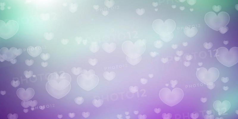 Colorful romantic hearts bokeh using as background, Valentines Day or Mother Day concept